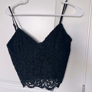 Black lace top